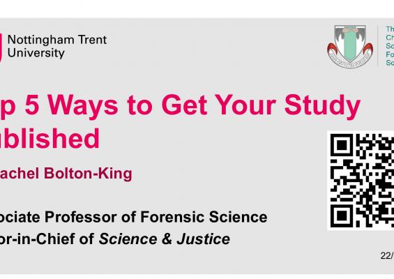Top 5 ways to get your forensic study published - Rachel Bolton-King.pdf