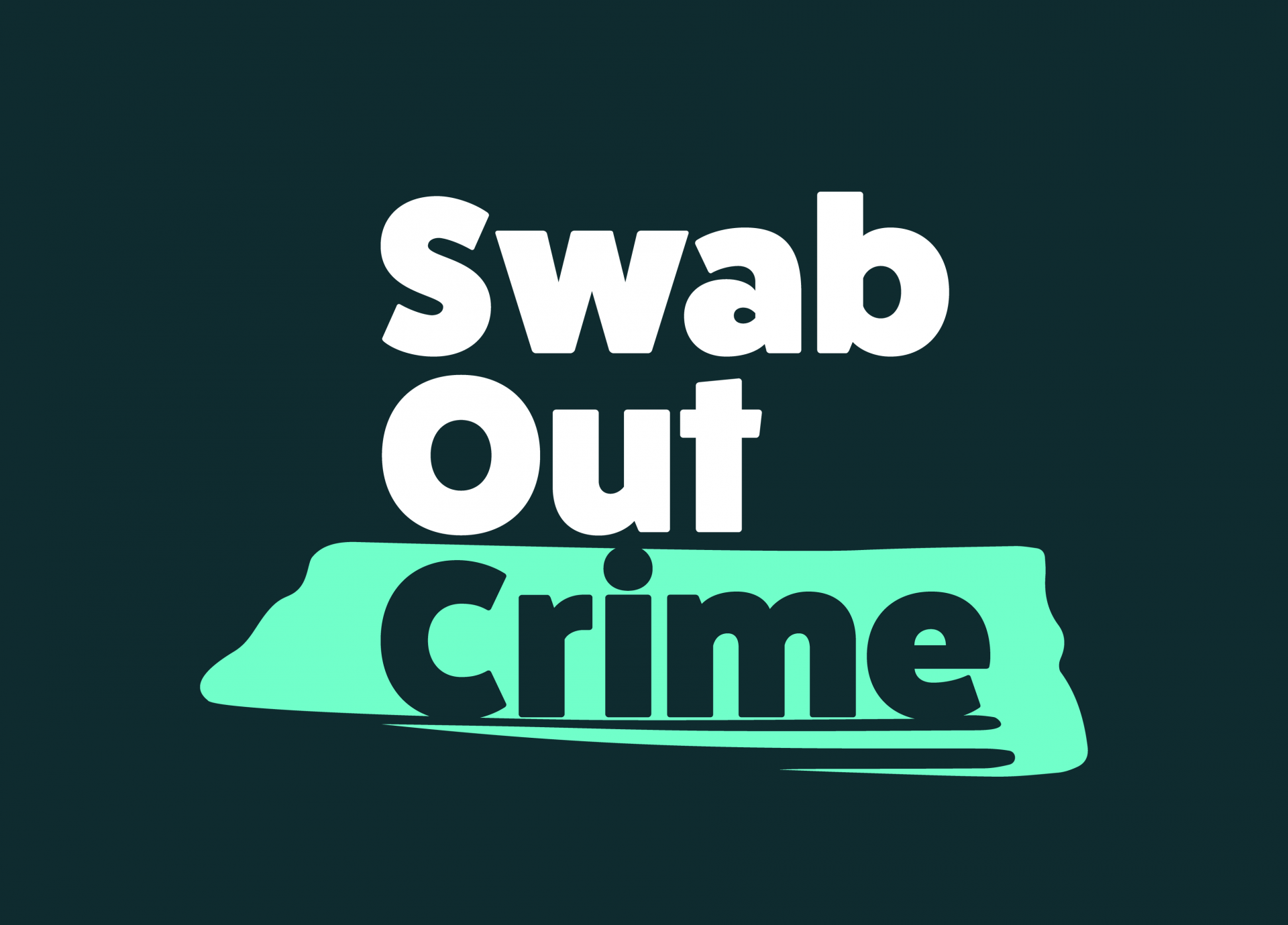 Swab Out Crime logo with background