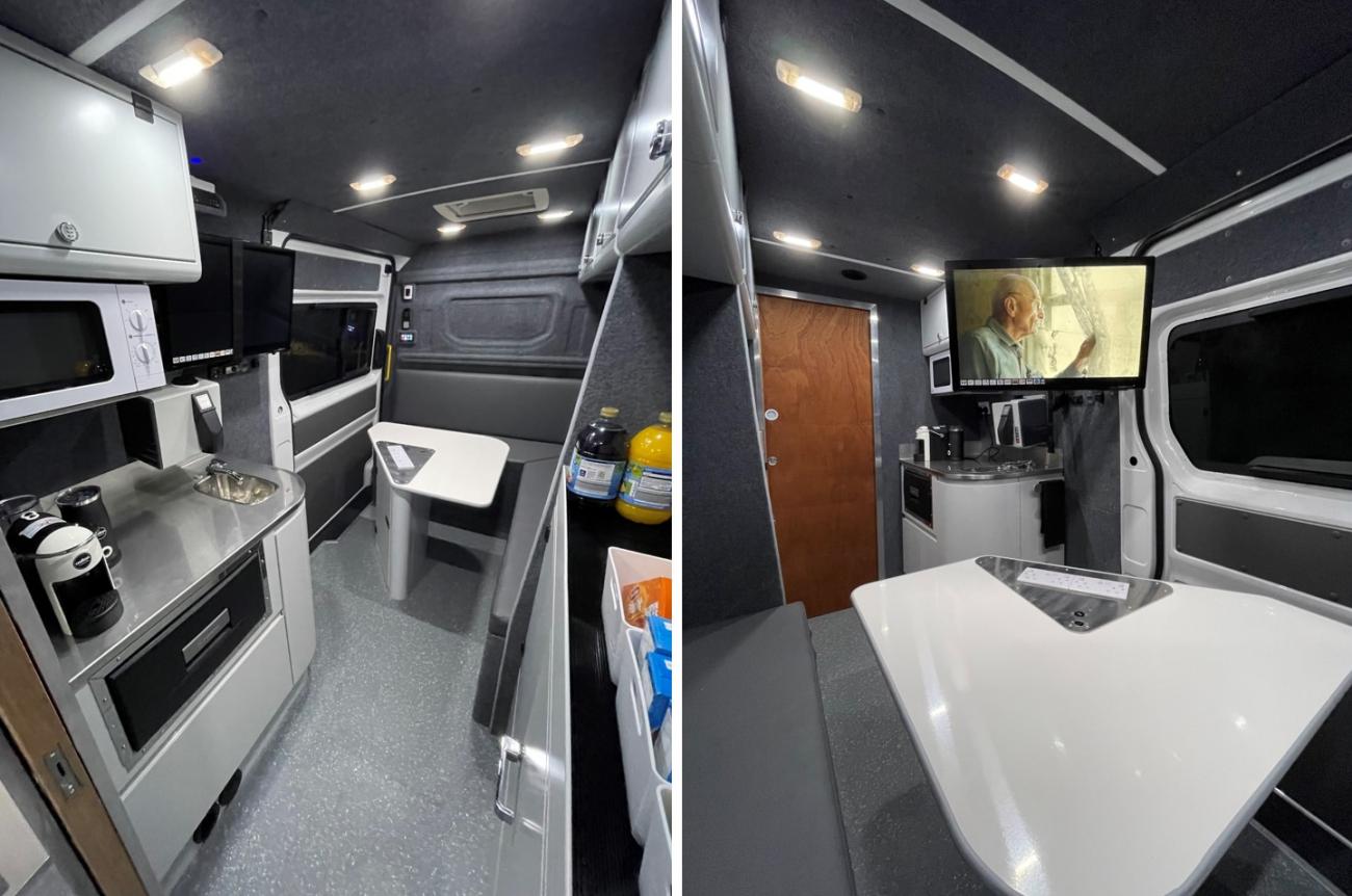 Van interior